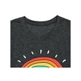 thumbnail image 4 of VILOVE Be Kind T Shirt Women Rainbow Graphic Tees Tops Funny Inspirational Casual Short Sleeve Shirts, 4 of 7