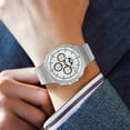 thumbnail image 5 of VeveXiao Titanium Strap Compatible with Samsung Galaxy Watch 8 Classic 46mm Bands, One Click Stylish Business Titanium Band for Galaxy Watch 8 40mm 44mm No Gap Wristbands Men Women, 5 of 8