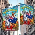 thumbnail image 4 of FLAGWIX Happy Australia Day January 26th Koala and Kangaroo Australia Flag MLN4887F House Flag (29.5" x 39.5") - Double Sided Flag Indoor Outdoor, 4 of 5