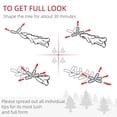 thumbnail image 5 of 7FT Decorated Christmas Tree, Pencil Christmas Tree with 499 Realistic Branch Tips and Plastic Stand, Silver, 5 of 6