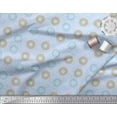 thumbnail image 3 of Soimoi Blue Poly Georgette Fabric Artistic Flower Mandala Fabric Prints By Yard 42 Inch Wide, 3 of 3