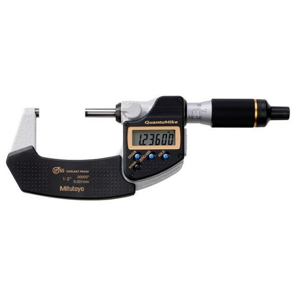 Mitutoyo 293-181-30 1-2 in. QuantuMike Micrometer with 25-50 mm Range SPC Output
