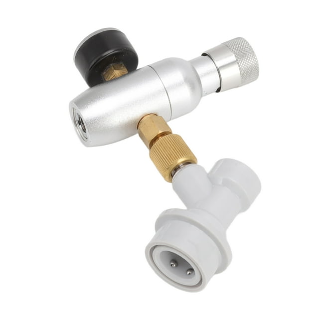 Keg Charger CO2 Dispenser, Gas Ball Lock Keg Regulator Robust Easy To Adjust Accurate Lightweight Aluminum Copper Plastic Brass Easy To Install for Party