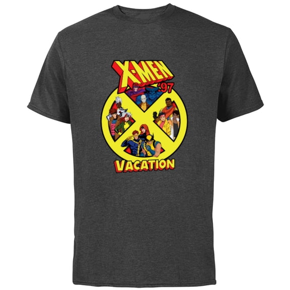 Marvel Super Heroes X-Men ’97 Matching Trip and Vacation - Short Sleeve Cotton T-Shirt for Adults - Customized-Charcoal