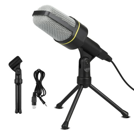 TSV Pro Microphone with Desktop Stand for Gaming,YouTube Video,Recording Podcast,Studio,for