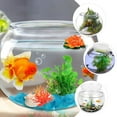 Plastic Fish Bowl Clear Fish Keeper Small Aquarium Tank Bowl Small
