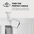 thumbnail image 3 of Wasserstein Adjustable Indoor and Outdoor Security Metal Wall Mount for Arlo Pro, Pro 2, Pro 3, Pro 4, Pro 5s, Ultra, Ultra 2 Cameras (2 Pack, White), 3 of 7