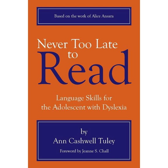 Never Too Late to Read, (Paperback)