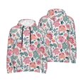 thumbnail image 6 of Bingfone Flower Leaves Men's Drawstring Hoodie Long Sleeve Pocket Sweatshirts-4X-Large, 6 of 6