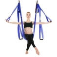 thumbnail image 2 of LJNYFDC Indoor Outdoor Yoga Hammock Adjustable Aerial Yoga Hammock Set Holds 441lb Capacity Swing with Chain Extension for Yoga Enthusiasts Full Body Workout, 2 of 6
