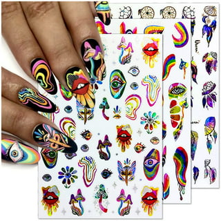 Nail Foil Broken Glass Paper Nail Film Holographic Nail Stickers Laser Nail  Decals DIY Nail Art Decoration for Women Girls