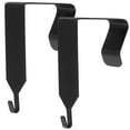 thumbnail image 1 of SHISUYAN Durable Iron Door Hooks for Guitar Use Black Simple Modern Style 2 Pieces 0.5 Inch, 1 of 8