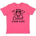 thumbnail image 3 of Inktastic The Worlds Cutest Alarm Clock Youth T-Shirt, 3 of 5
