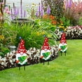 thumbnail image 5 of Decoración de jardín de gnomo de Navidad lindo patio patio césped letrero exterior adorno de vacaciones (B), 5 of 5