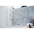 thumbnail image 7 of Glass Warehouse GW-BF-21.5-PB Vela 58-1/4" High X 21-1/2" Wide Shower Screen Frameless Tub, 7 of 7