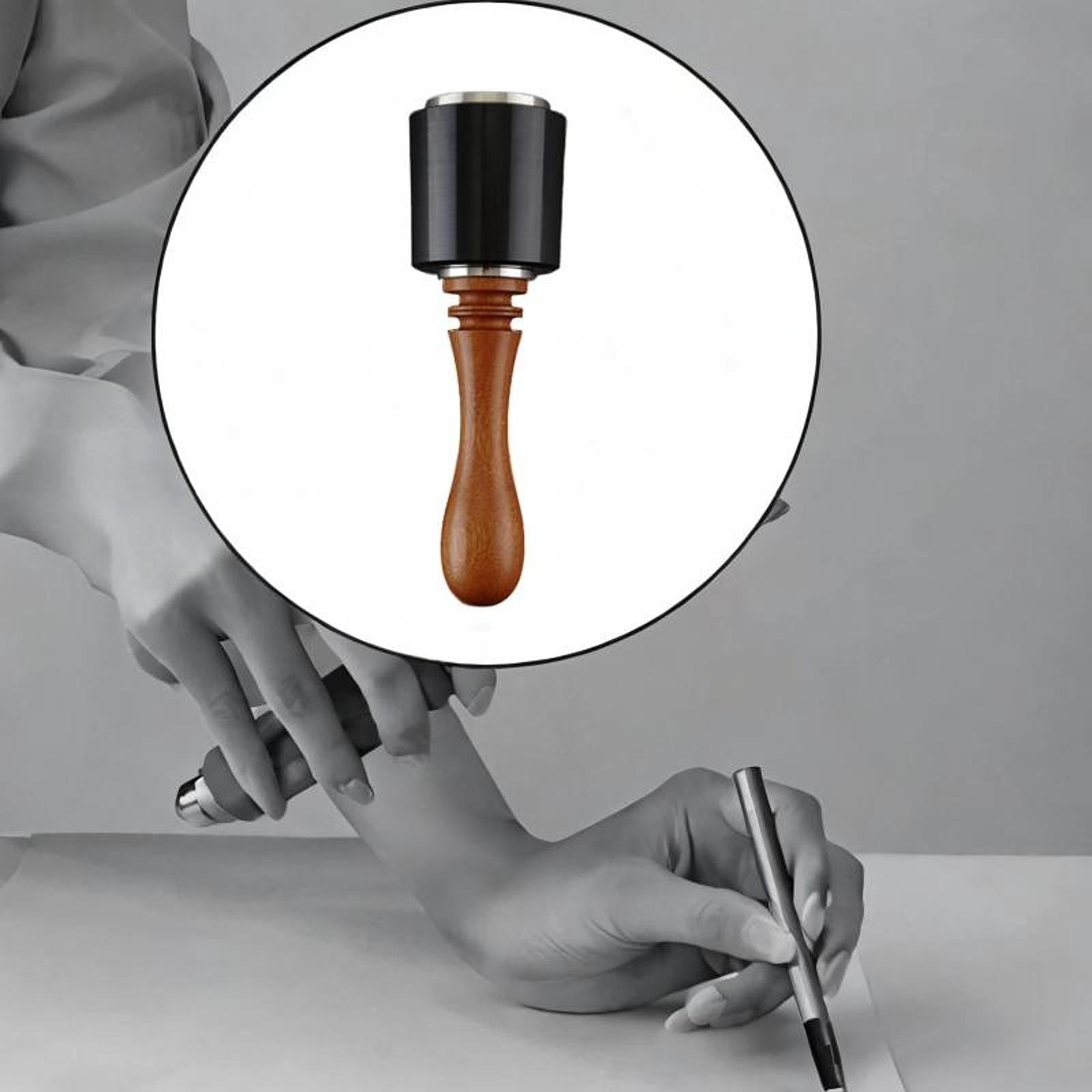 HOMYL Leather Carving Hammer Leather Mallet for Leatherworking Engraving Accessory Long Brown