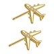 thumbnail image 1 of Sonducket Elegantes aretes de avión: agrega un toque único a la apariencia Insignias Avión Dainty Gold 1 Type3 NO3, 1 of 6