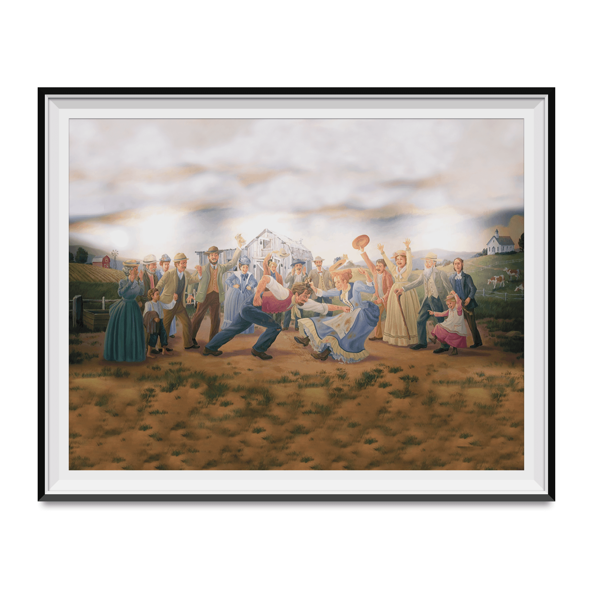 Sunday Boxing Mural Poster Lively Fisting Parks Recreation Rec Pawnee