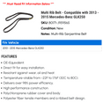 thumbnail image 2 of Multi Rib Belt - Compatible with 2013 - 2015 Mercedes-Benz GLK250 2014, 2 of 2