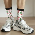thumbnail image 6 of Rateoe Gnomes Merry Christmas for Women Casual Calf Socks - Cute Crew Socks - Thin Soft Above Ankle Socks Size 5-11, 6 of 6