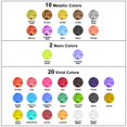 thumbnail image 2 of Juego de tintas con alcohol FansarRiche, 32 colores, 10 ml, tinte de resina, 2 of 6