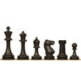 thumbnail image 2 of The Chess Store Master Series Tournament Size Triple Weighted Plastic Chess Pieces Black & Ivory with Extra Queens & Box - 3.75" King, 2 of 4