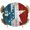White, variant on Years USA Round Tablecloth 55-60 Inch Round Fitted Table Cloth with Elastic Edge, Independence Day Red Blue Star Wooden Waterproof Table Cover Protector for Outdoor Picnic Party Dining