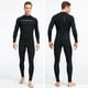 thumbnail image 3 of Naiovety Trajes de Neopreno Traje de Buceo Traje de Neopreno para Hombres y Mujeres Protección Solar UPF 50 Sensación de Cuerpo frío para Deportes acuáticos Negro 3XL, 3 of 6