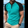 thumbnail image 2 of Camisas Casuales para Hombre, Clásicas, de Golf, de Corta, con Botones y Bolsillo Calabaza Verde L, 2 of 6