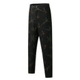 thumbnail image 5 of Edvintorg Men's Fashion Stretch Dress Pants Slim Fit Clearance Casual Business Golf Dress Pants Fashion Zippered Printed Mid-Waisted Trousers With Pockets Pants, 5 of 6