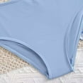thumbnail image 6 of CAUYDY Teen Girl Summer Swimsuit Set Sleeveless Ruffle Top Swim Shorts Tween Girl 3Pcs Bathing Suit with Cover Ups 7t-14t Kids Girls Summer Swimwear (Sizes 7-8 Years,H03-Blue), 6 of 8