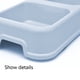 thumbnail image 3 of Comedero doble para comida y agua, mascotas medianas, tapete de silicona antideslizante sin derrames y tazones de acero inoxidable, 3 of 5
