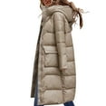 thumbnail image 2 of Ketyyh-chn99 Warm Winter Jacket Hooded Zip Up Thickened Long Jacket Maxi Parka Coat B,L, 2 of 4