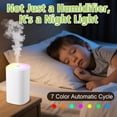 thumbnail image 4 of Humidificador Portátil Mini de 400ml para Dormitorio Hogar Escritorio Plantas y Coche Difusor de Aromas con 2 Modos Luz Nocturna y Apagado Automático Pequeño Difusor Interior, 4 of 7