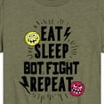 thumbnail image 3 of Big Hero 6 - Eat Sleep Bot Fight - Youth Short Sleeve Graphic T-Shirt, 3 of 5