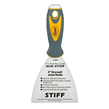 Clauss 4" Titanium Non-Stick Stiff Drywall Joint Knife
