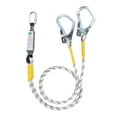 thumbnail image 1 of HILABEE Security Harness Lanyard Belt Shock Absorbing Rope Equipment Professional Work Security Belt with Hook Connector for Climbing 2m Double Hook, 1 of 9