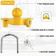 thumbnail image 2 of Beaquicy Universal Heavy-Duty Steel Trailer Hitch Lock & Coupler Security Lock, 2 of 6