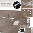 thumbnail image 6 of SHANNA Sectional Couch Covers 100% Waterproof L Shaped Sofa Slipcover, 3pcs Reversible Chaise Lounge Cover for Sectional Couch Furniture Protector for Pets Dog Cat, Taupe, Medium, 6 of 9