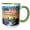 Green/White, variant on 3drose, Sioux Falls, South Dakota. the American Flag, Sunrise. Patriot Gift, 11oz Mug