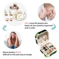 thumbnail image 4 of St. Patrick's Day Travel Portable Square Jewelry Box Organizer for Rings, Earrings, Necklaces, Bracelets, etc. for Girls and Women, 4 of 6