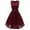Wine, variant on jsaierl Tea Party Dress for Women Vintage Princess Floral Lace Cocktail V-Neck Party Aline Swing Dresses for women 2025