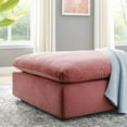 thumbnail image 2 of Modway Commix Down Filled Overstuffed Performance Velvet Ottoman in Dusty Rose, 2 of 7