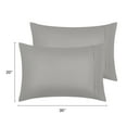 thumbnail image 5 of Unique Bargains Pillow Cases with Envelope Closure Pillow Covers 2 pcs Queen Gray, 5 of 8