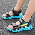thumbnail image 2 of TOWED22 Toddler Little Kid Sandals Boys Girls Adjustable Strap Open-Toe Summer Outdoor Unisex Child Sport Beach Sandals(Toddler/Little Kid/Big Kid)(Sky Blue,4), 2 of 9