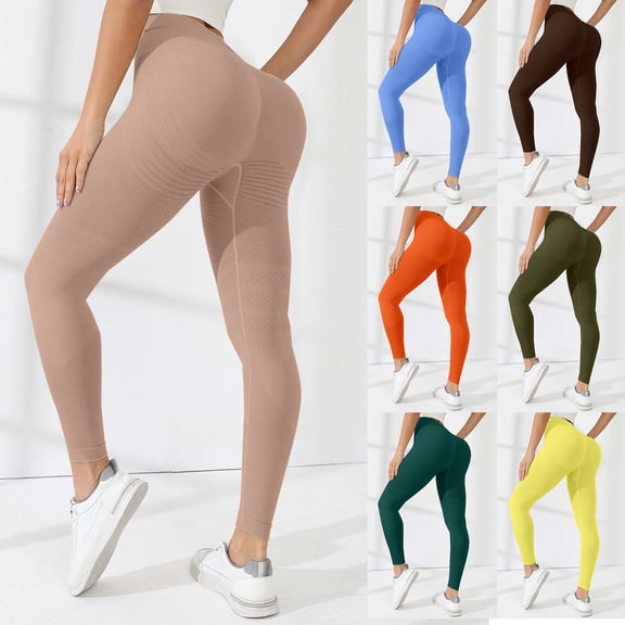 AzureSilk Yoga Pants Women'S Pants Tummy Lifting Workout Pants Soft Stretchy Compression Tights for Gym Running Outdoor Sports Trousers