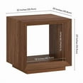 thumbnail image 4 of Tannen 22" Wide Rectangular Side Table in Satin Walnut, 4 of 6