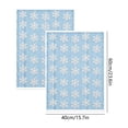 thumbnail image 3 of Tyidzon 2 Pcs Christmas Snowflake Hand Towels, 15.7 x 23.6 in Towels for Kitchen and Bathroom, Blue, 3 of 6