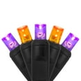 thumbnail image 5 of 70 LED Purple and Orange String Lights for Halloween Displays Party Decoration, 24', Indoor Outdoor Black Wire, 5 of 6