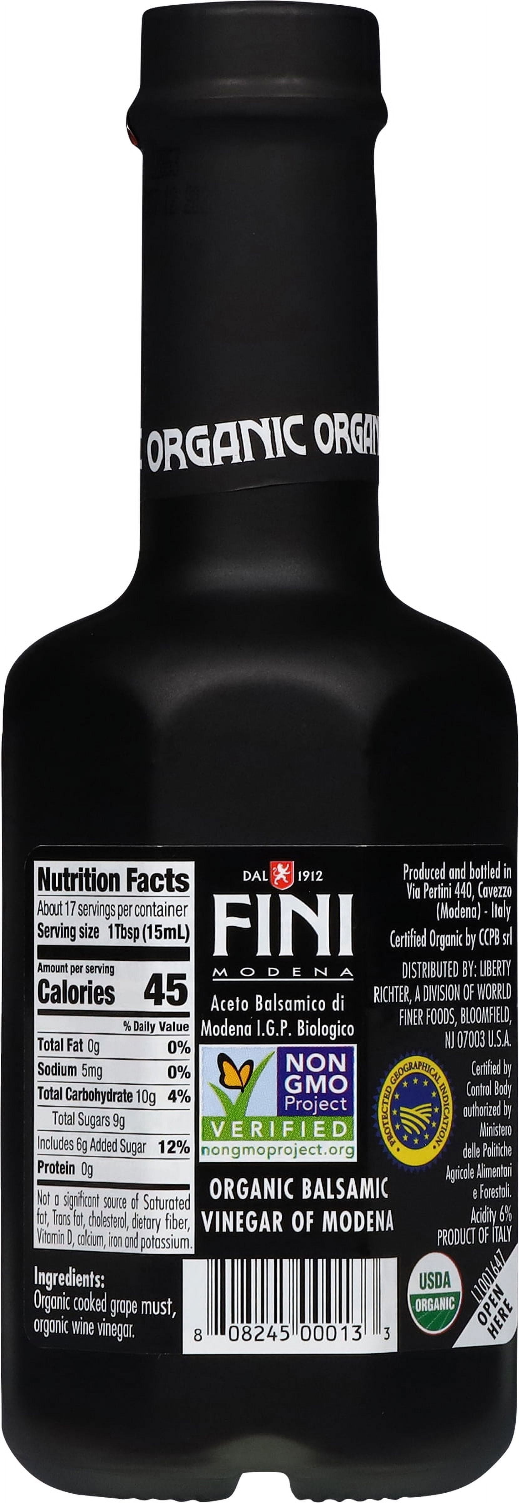 (2 pack) Fini Organic Balsamic Vinegar 8.45 oz